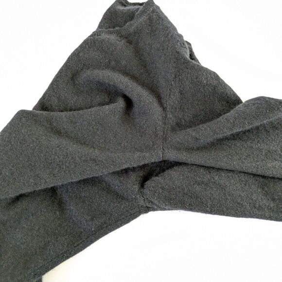 Old Navy Small 100% Cashmere Crew Neck Long Sleeve Sweater Black Pullover - Picture 5 of 12